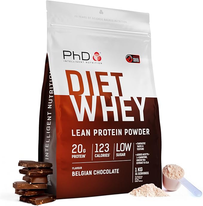 PhD Diet Whey Lean Protein Powder Belgian Chocolate