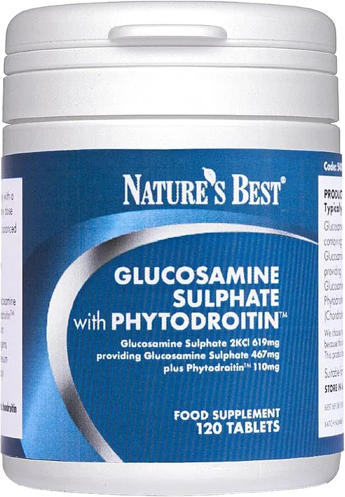 Nature’s Best Glucosamine Sulphate & Phytodroitin Tablets, supplement product image