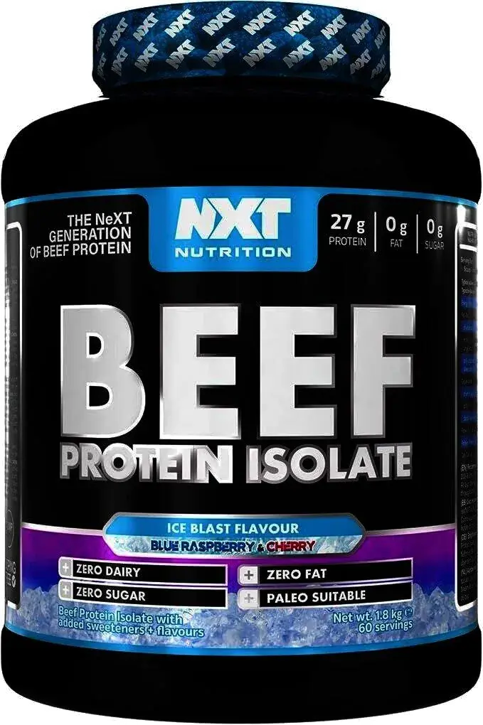 NXT Nutrition Beef Protein Isolate Blue Raspberry & Cherry