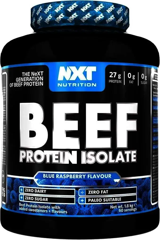 NXT Nutrition Beef Protein Isolate Blue Raspberry