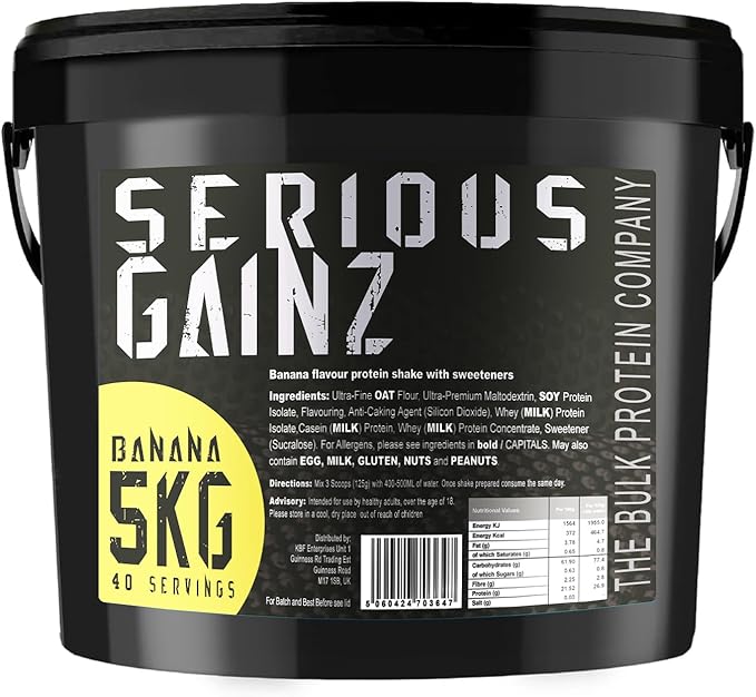 Serious Gainz Banana Protein 5KG