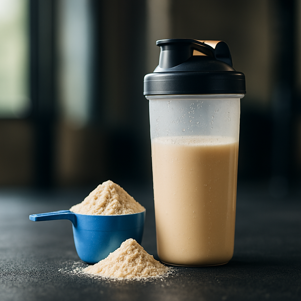 Protein powder and shaker