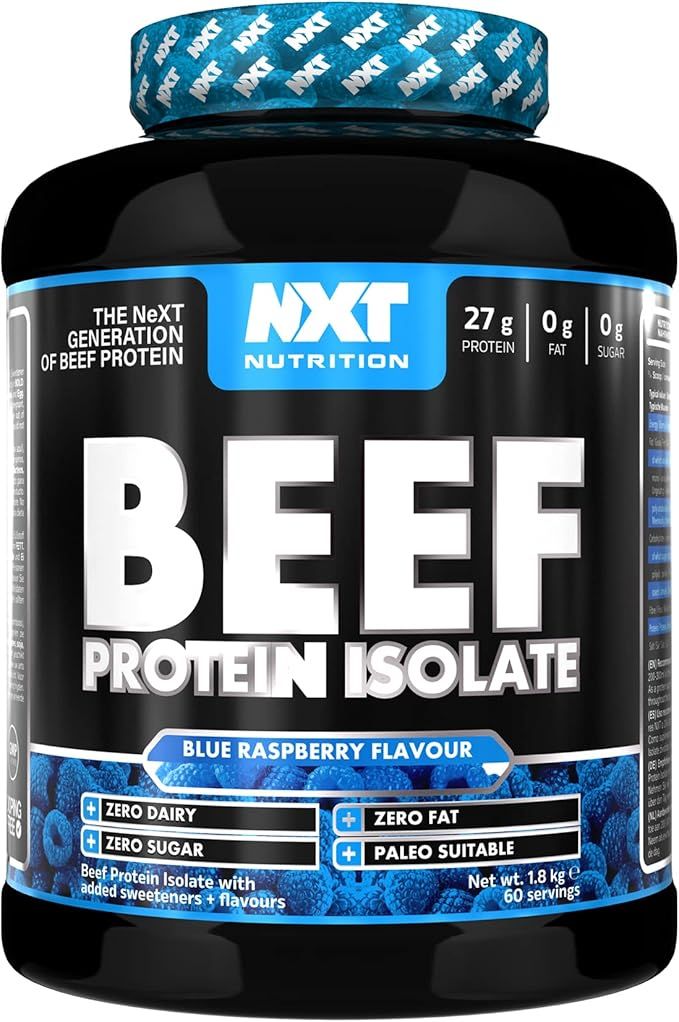 NXT Nutrition Beef Protein Isolate Blue Raspberry