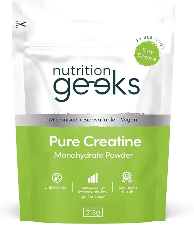 Nutrition Geeks Creatine Monohydrate – pure powder
