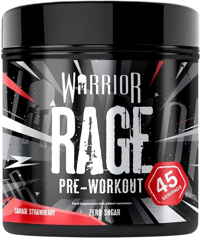Warrior Rage Pre‑Workout – strawberry flavour