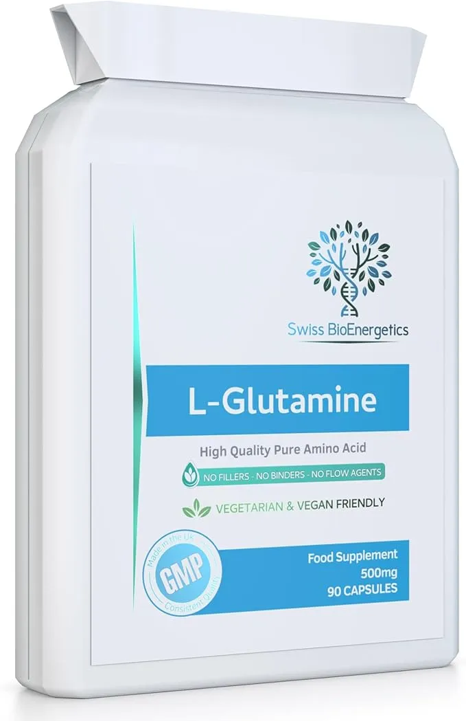 Swiss Bioenergetics L‑Glutamine 500 mg Capsules